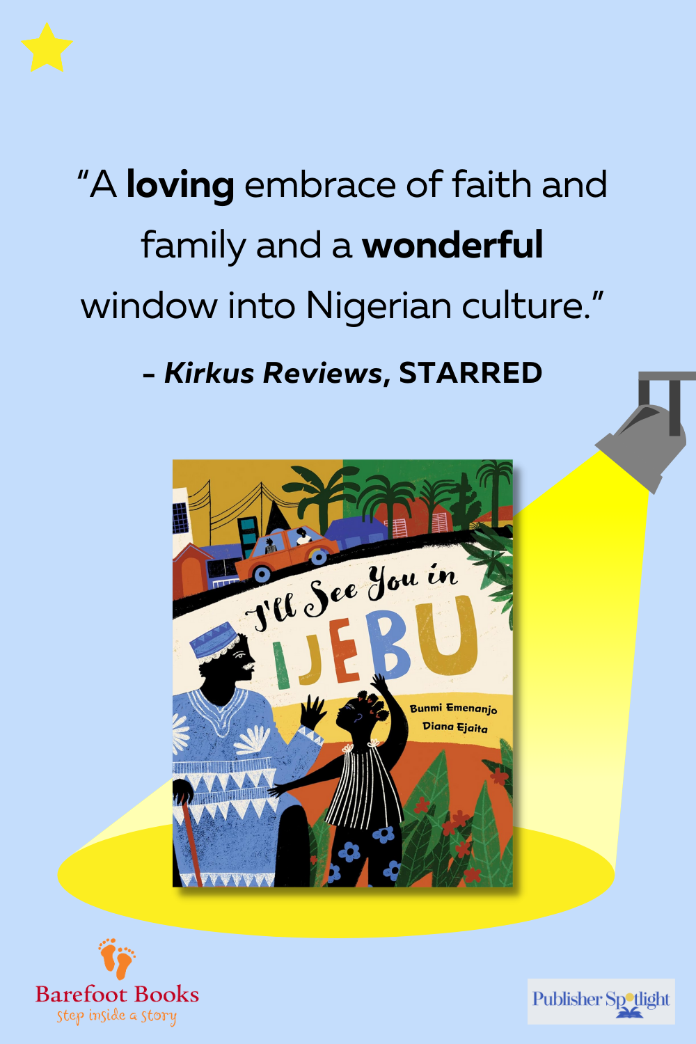 Starred review graphic for I'll See You in Ijebu
