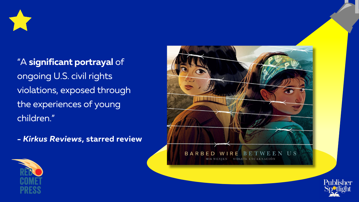 starred review graphic for Red Comet's Barbed Wire Between Us from Kirkus
