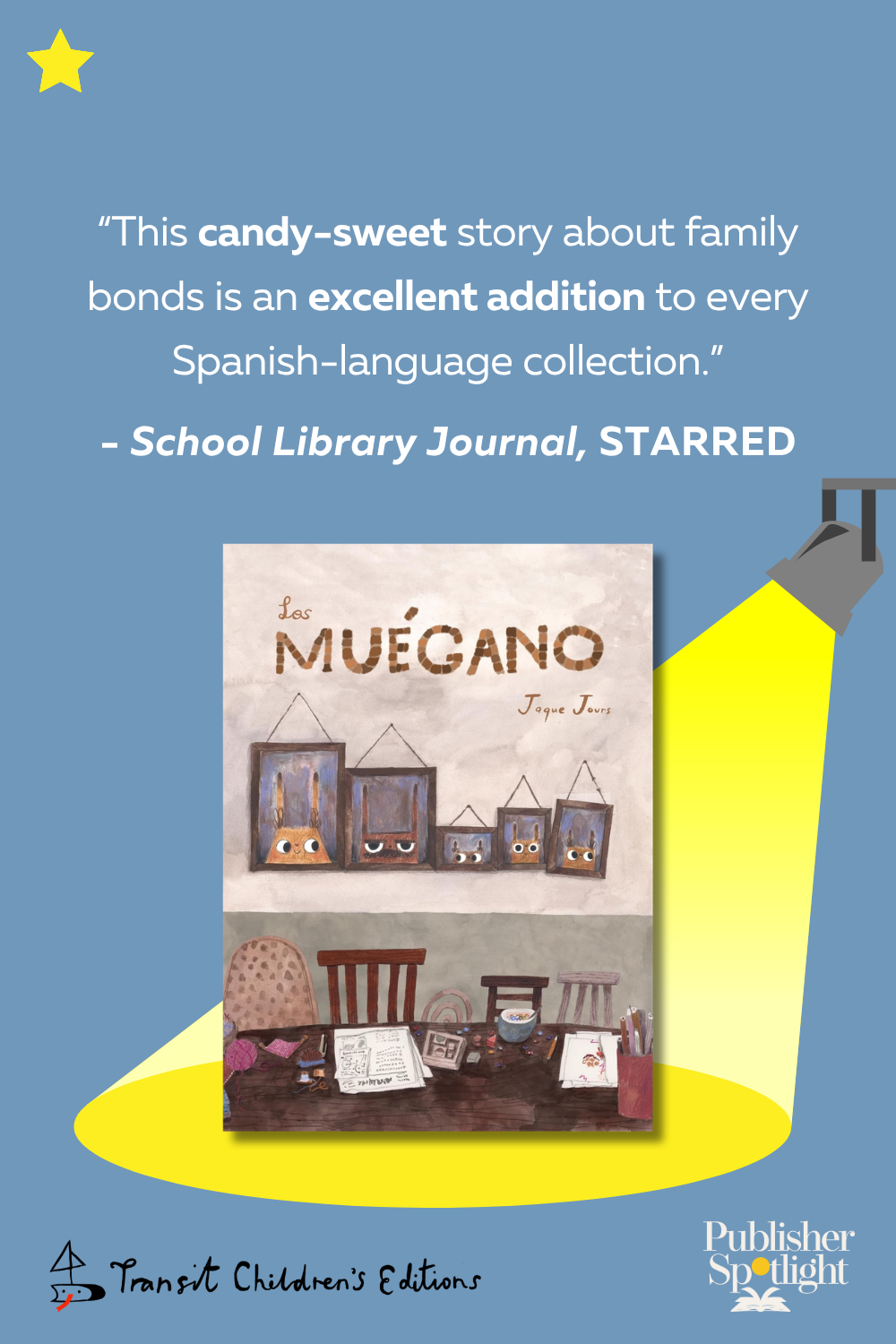 Starred Review Graphic for Transit's Los Muegano