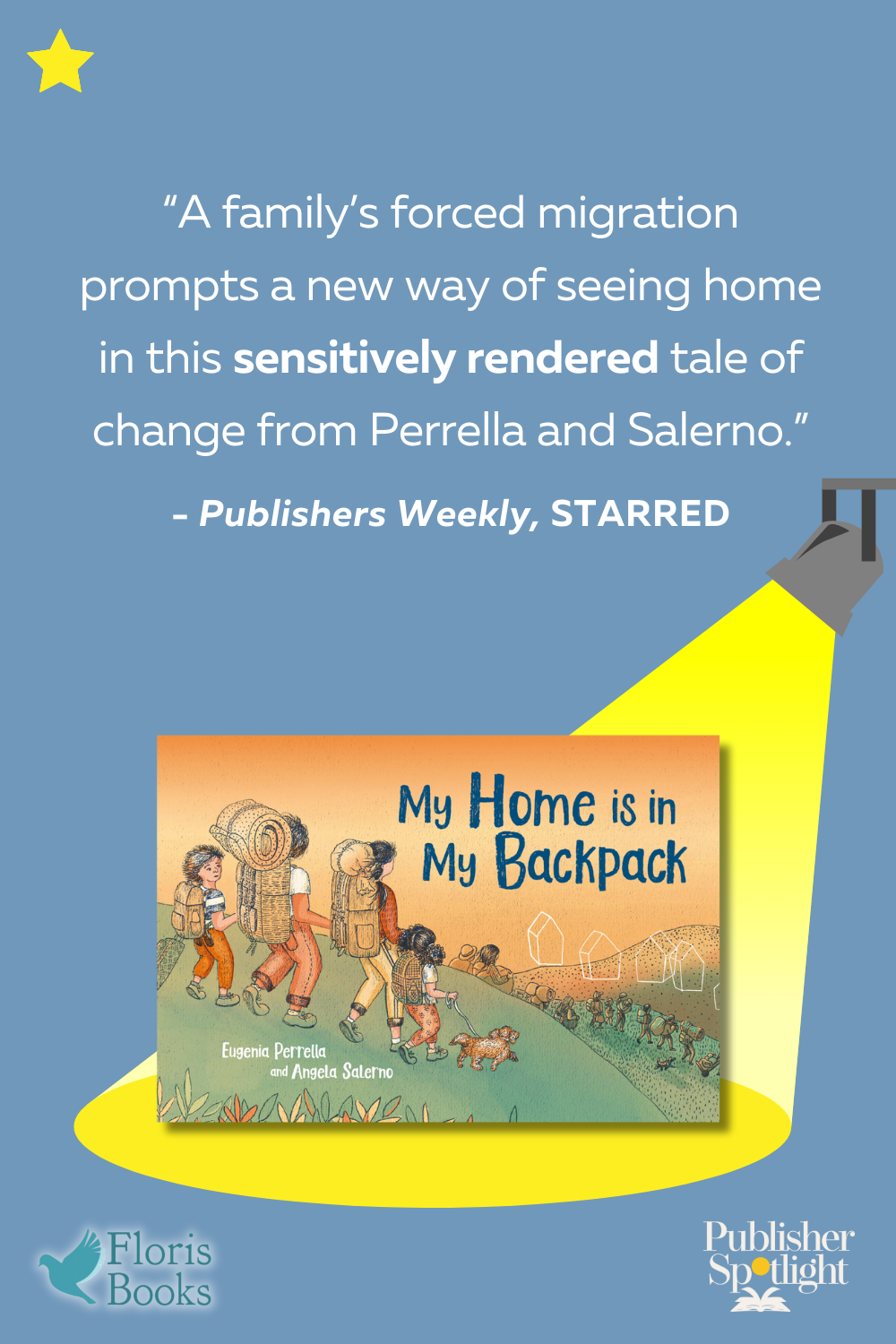 starred review graphic with cover image
