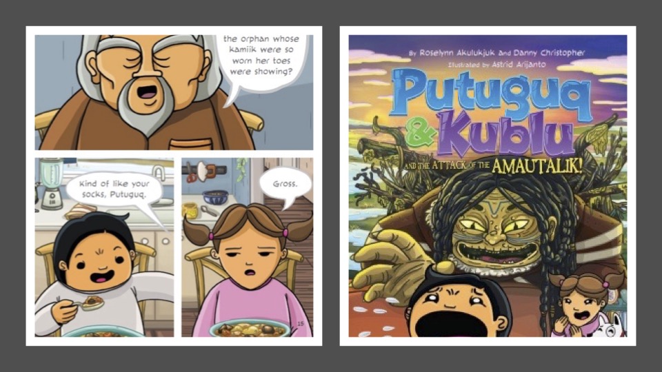 Putuguq and Kublu cover and interior page