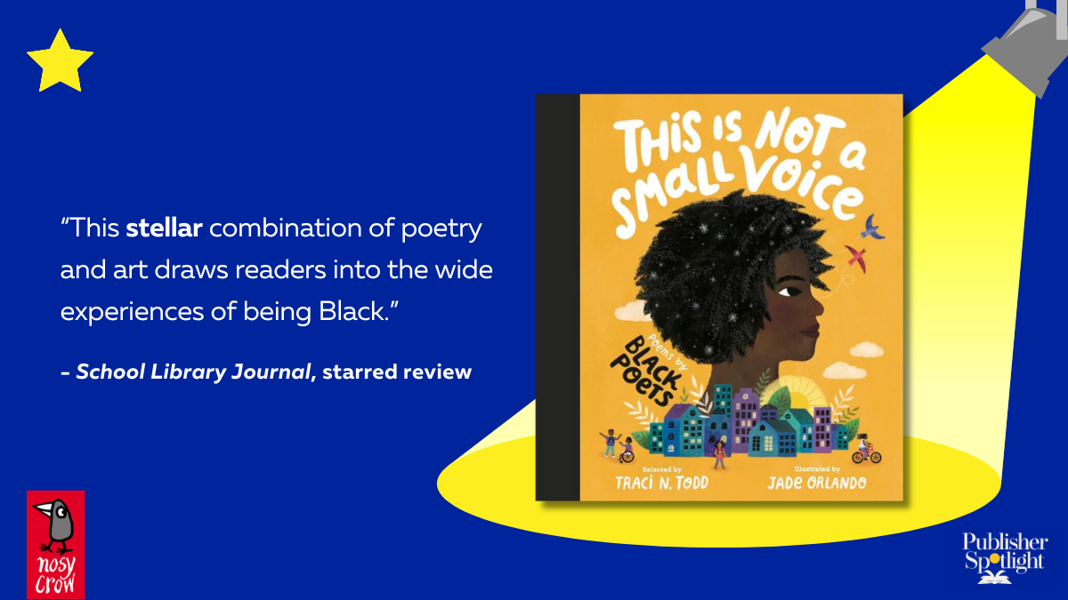 starred review graphic for Nosy Crow's This is Not a Small Voice from SLJ