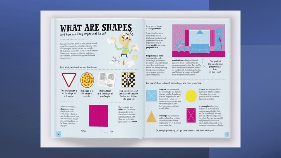 Shapes, Shapes Everywhere interior spread
