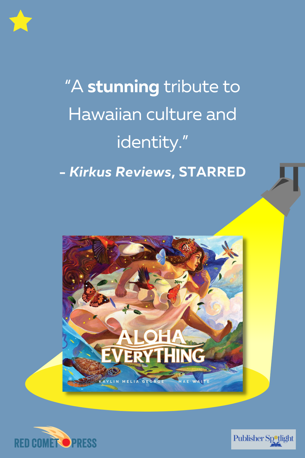 vertical starred review graphic for Aloha Everything