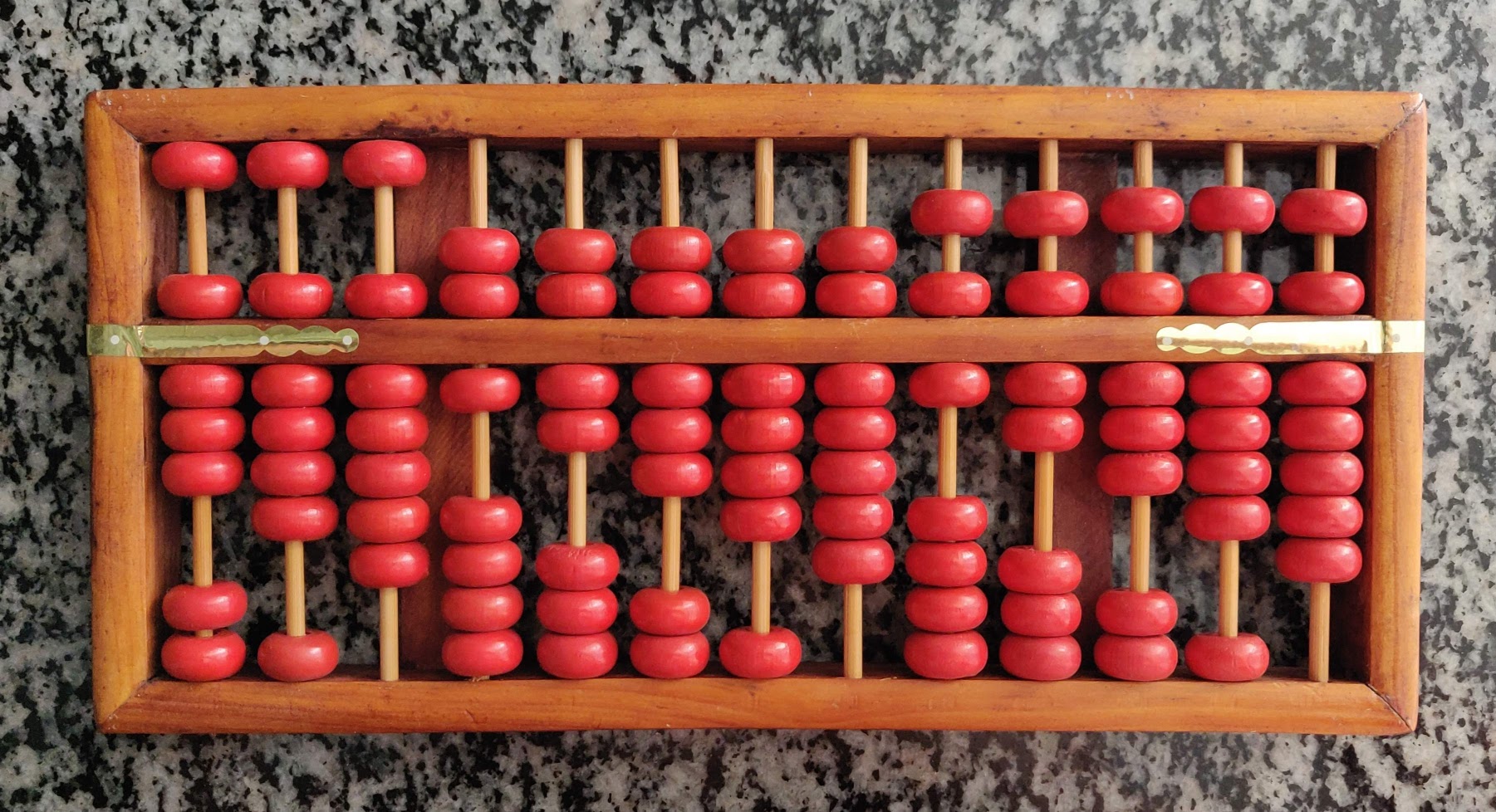 traditional Chinese abacus color photo