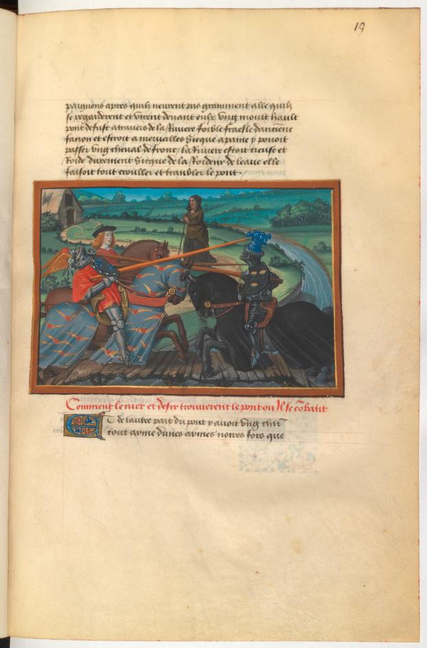 Page from a 15th centiury manuscript held by the National Library of France